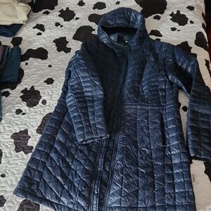 The North Face Women's Navy Quilted Puffer Jacket